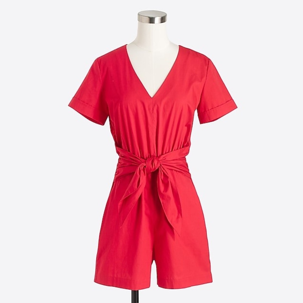 J. Crew tie-waist romper - Picture 2 of 6